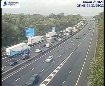 The M25 near Junction 3. Picture: Highways England