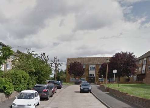 The attack happened in Gilbert Close, Swanscombe. Picture: Google Street View.