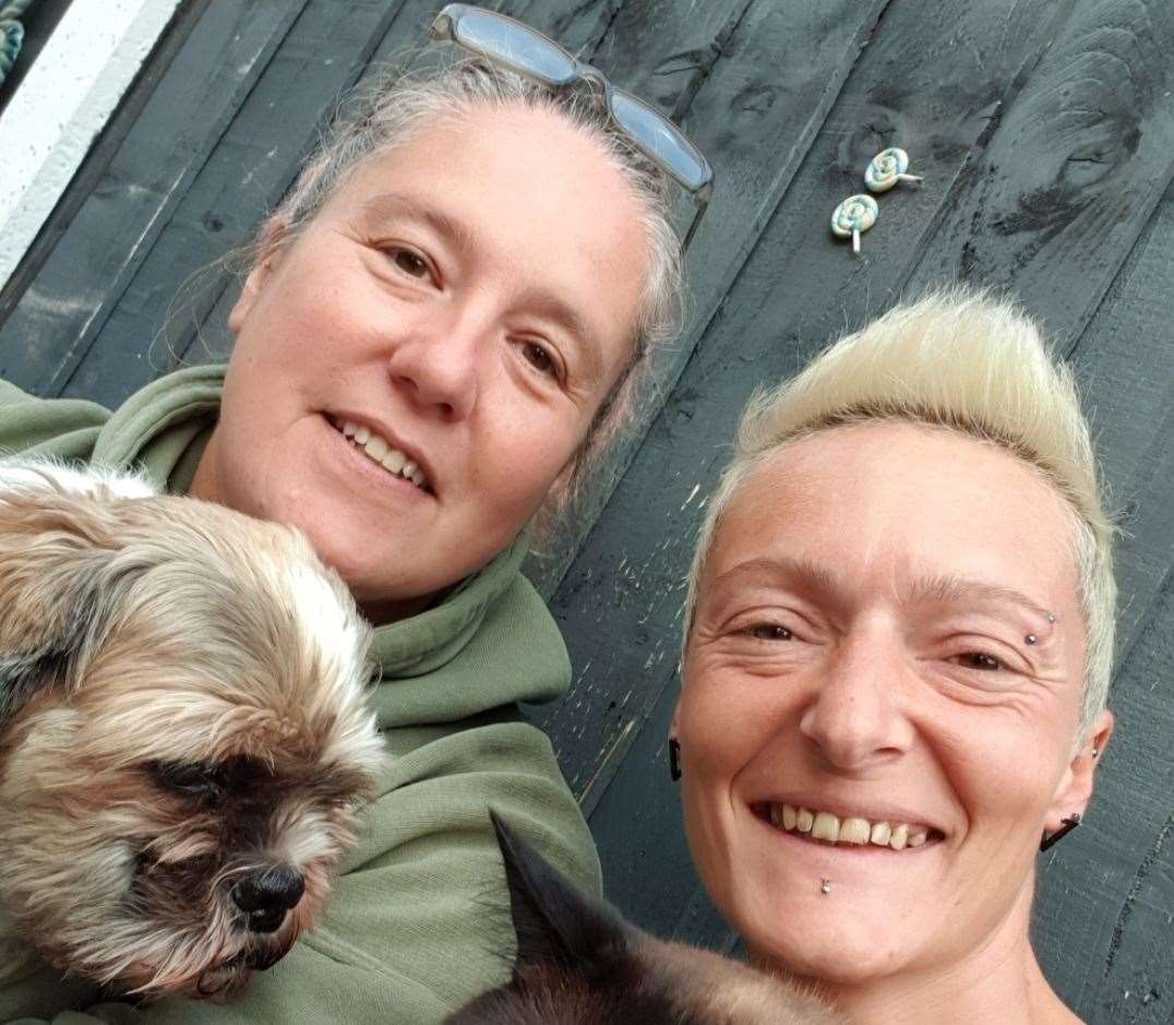 Natasha McPhee (right) from Animals Lost and Found in Kent
