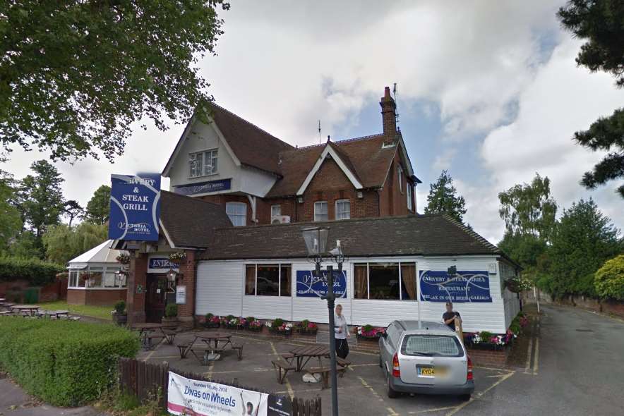 Police are investigating after the incident at the Victoria Hotel in Canterbury. Pic: Google