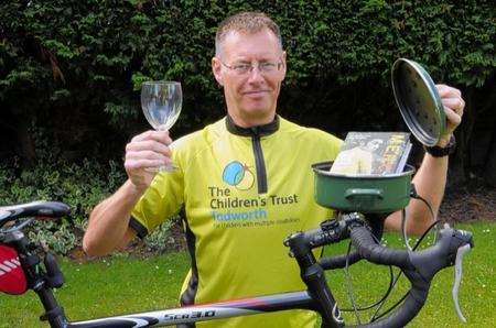 Paul Humphries, of Beltinge, Herne Bay, is taking part in the London to Paris bike ride on his 50th birthday