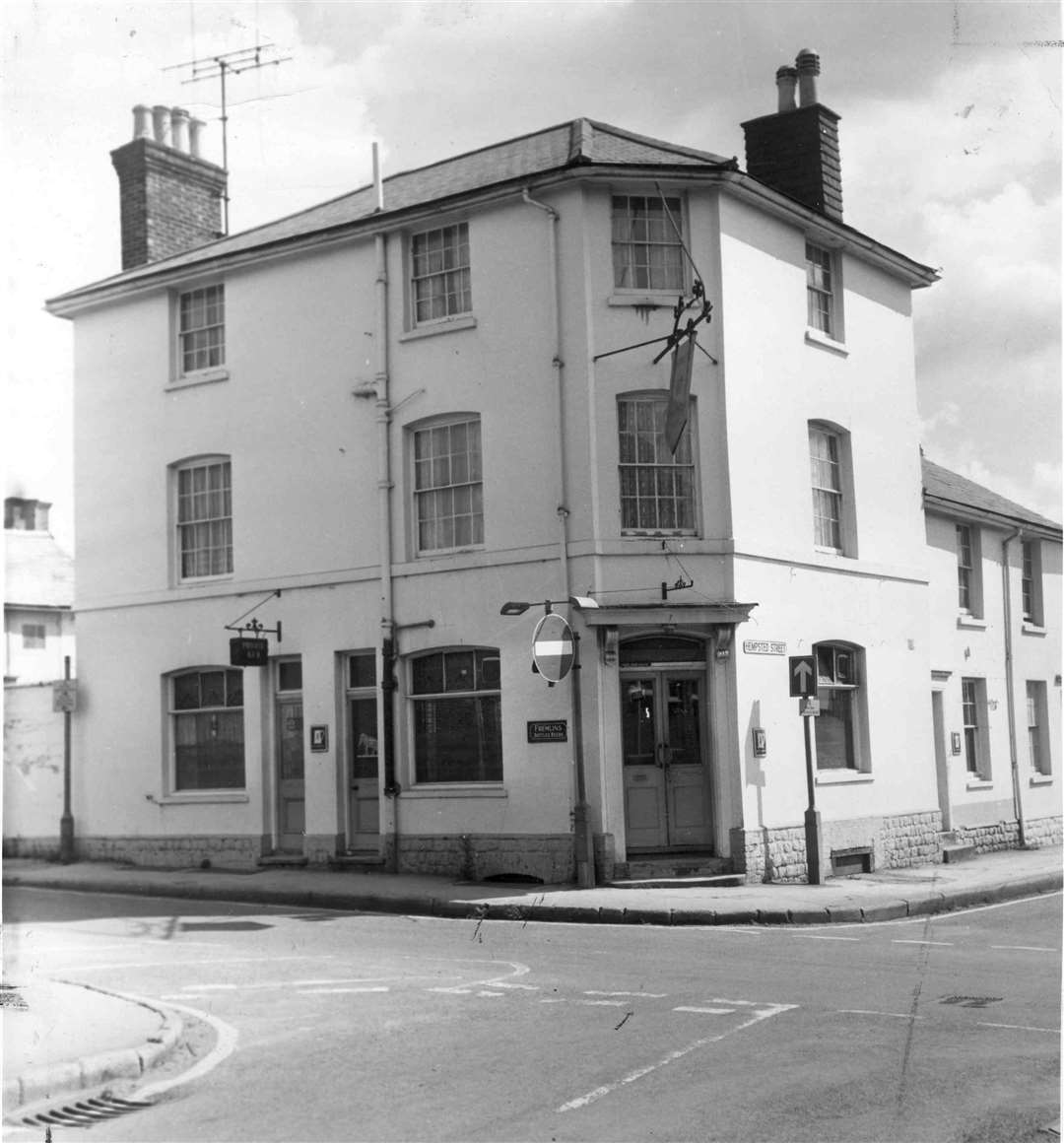 Taken in June 1972, one of the final pictures of the Wellington public house which stood on the corner of Hempsted Street. Picture: Images of Ashford by Mike Bennett