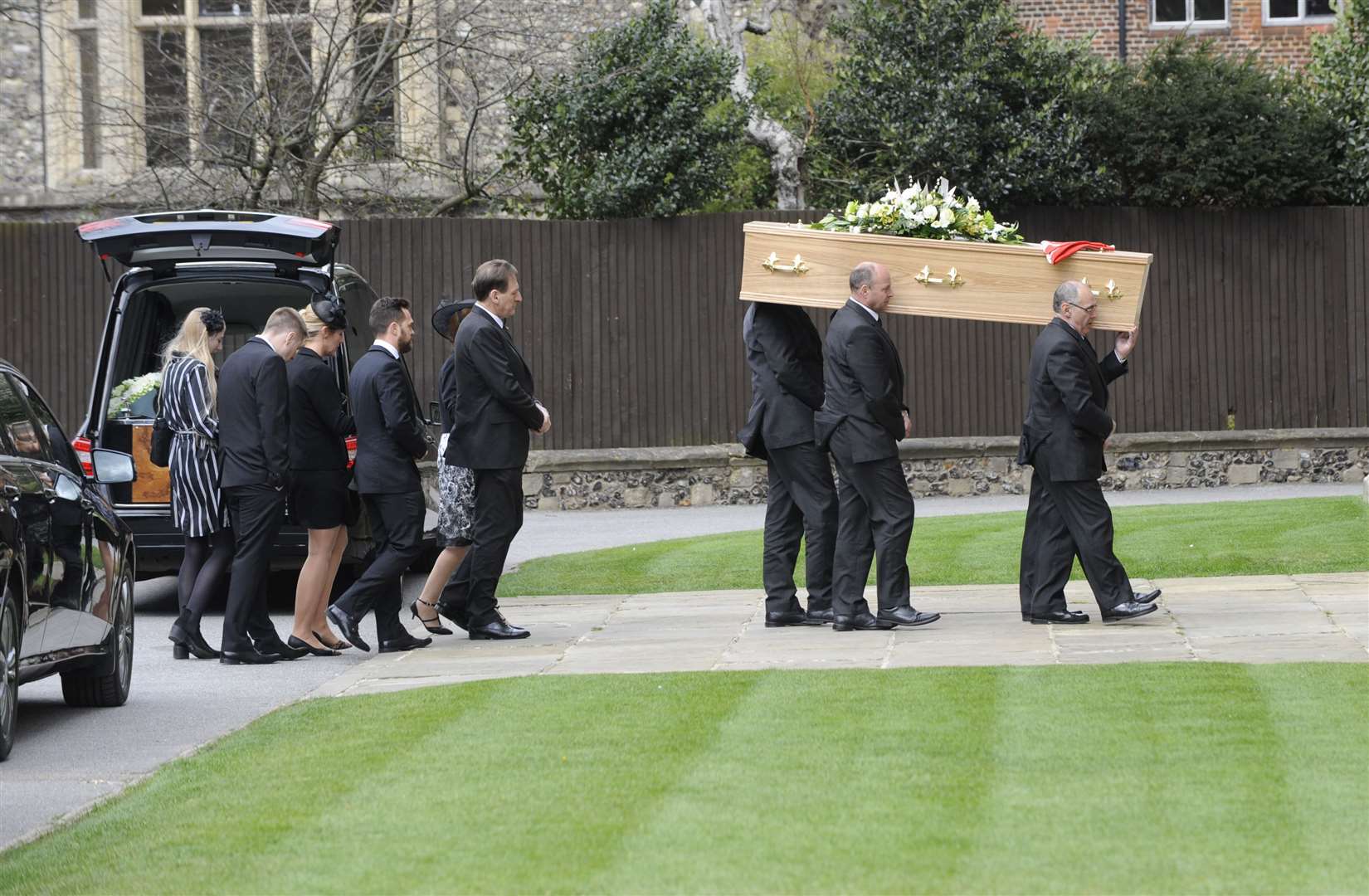 The funeral of Christian Sloan at Canterbury Cathedral