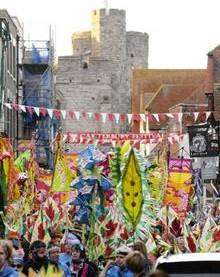 The Canterbury Festival opened with a colourful parade through the city