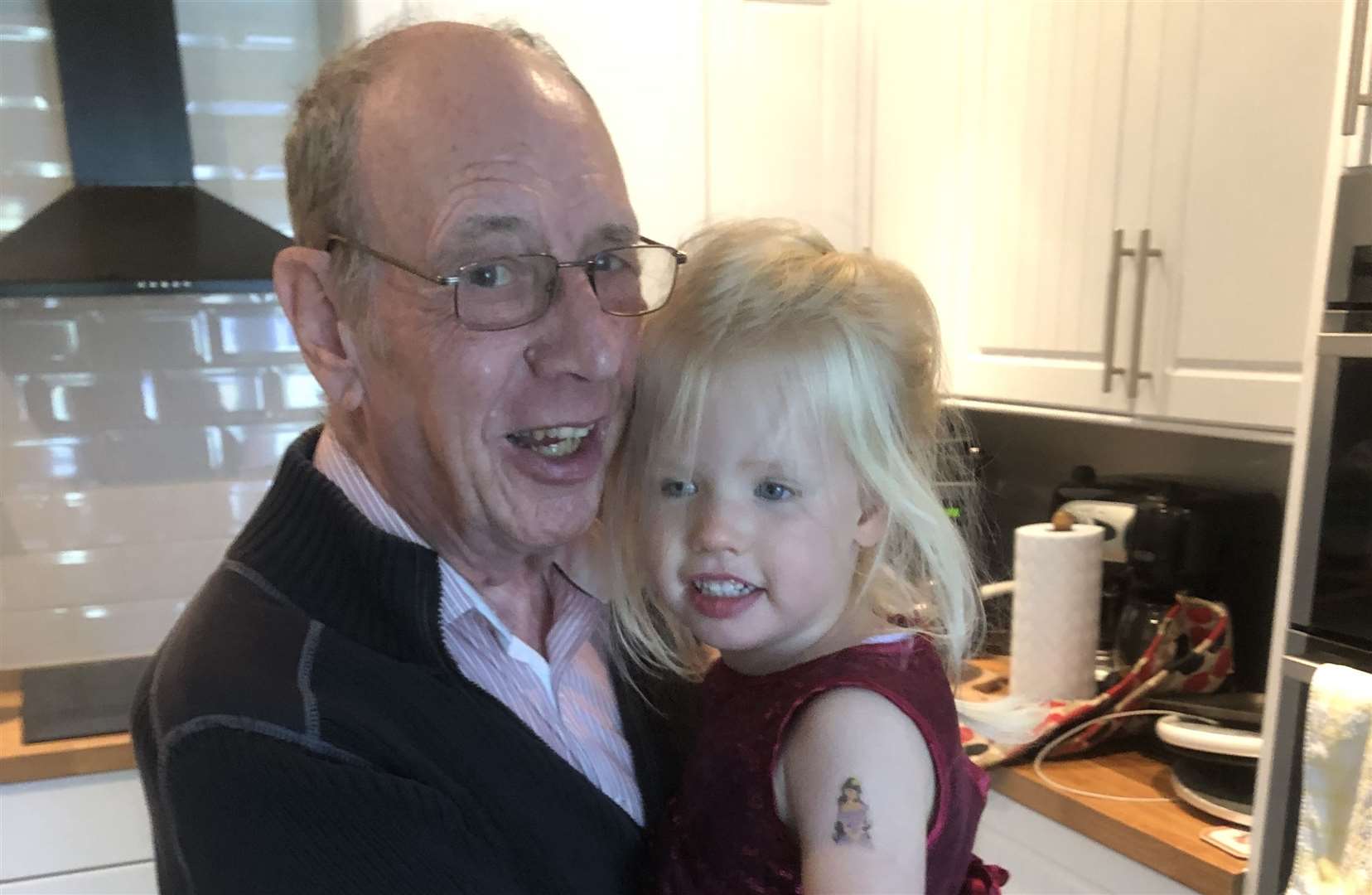 Terry Dray with his three-year-old granddaughter Poppy (33354600)