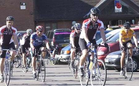 Riders passing the Royal British Legion Village during last year's Poppy Ride. Picture: JOHN WARDLEY