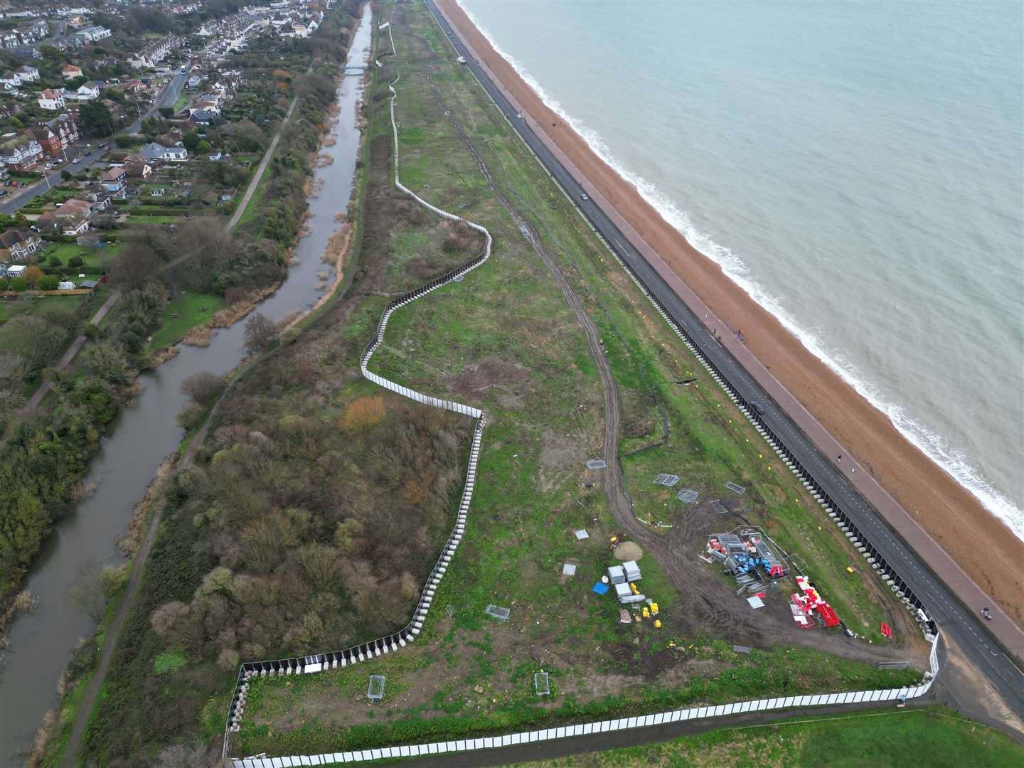 The Princes Parade site in Hythe is just metres from the beach. Picture: Barry Goodwin