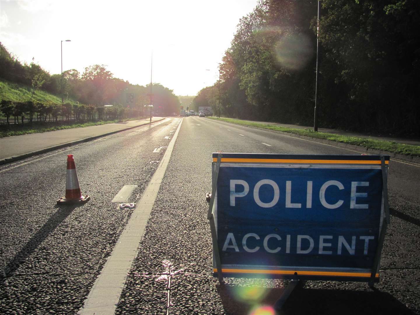 Police were called to the incident on the M20 earlier today