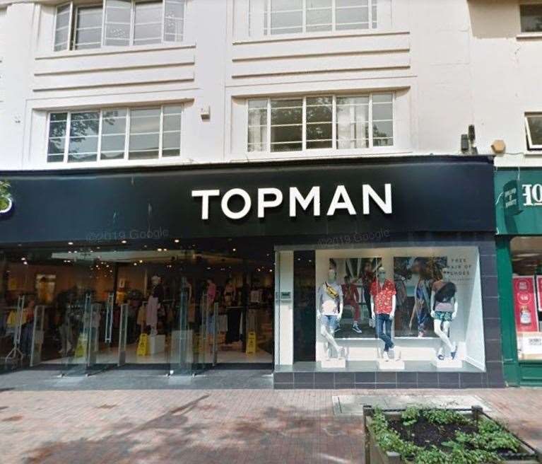 Topman in Tunbridge Wells. Picture: Google Street View