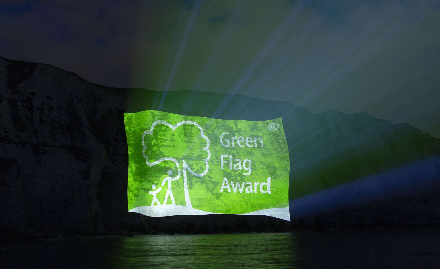 The White Cliffs of Dover will be lit up to celebrate the scheme. Picture: Green Flag Awards