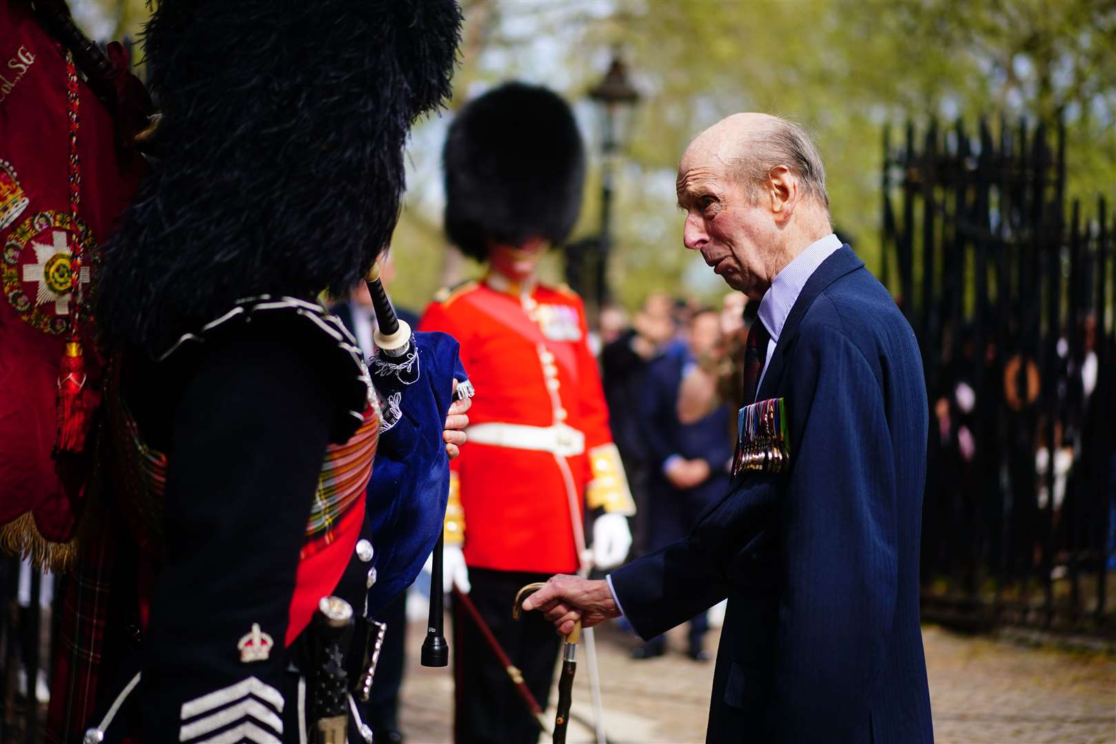 The Duke of Kent said serving as Colonel of the Scots Guards had been ‘a true honour’ (Victoria Jones/PA)