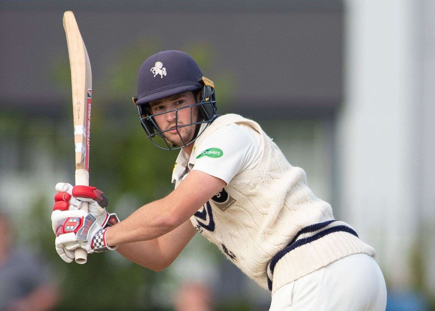 Ollie Robinson - top scored with 84 for Kent at Northants. Picture: Ady Kerry