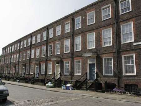 ON THE MARKET: Minor Canon Row has become very dilapidated. Picture: PETER STILL