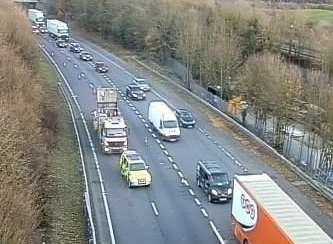 A woman was injured in a crash on the M20. Picture: Highways Agency