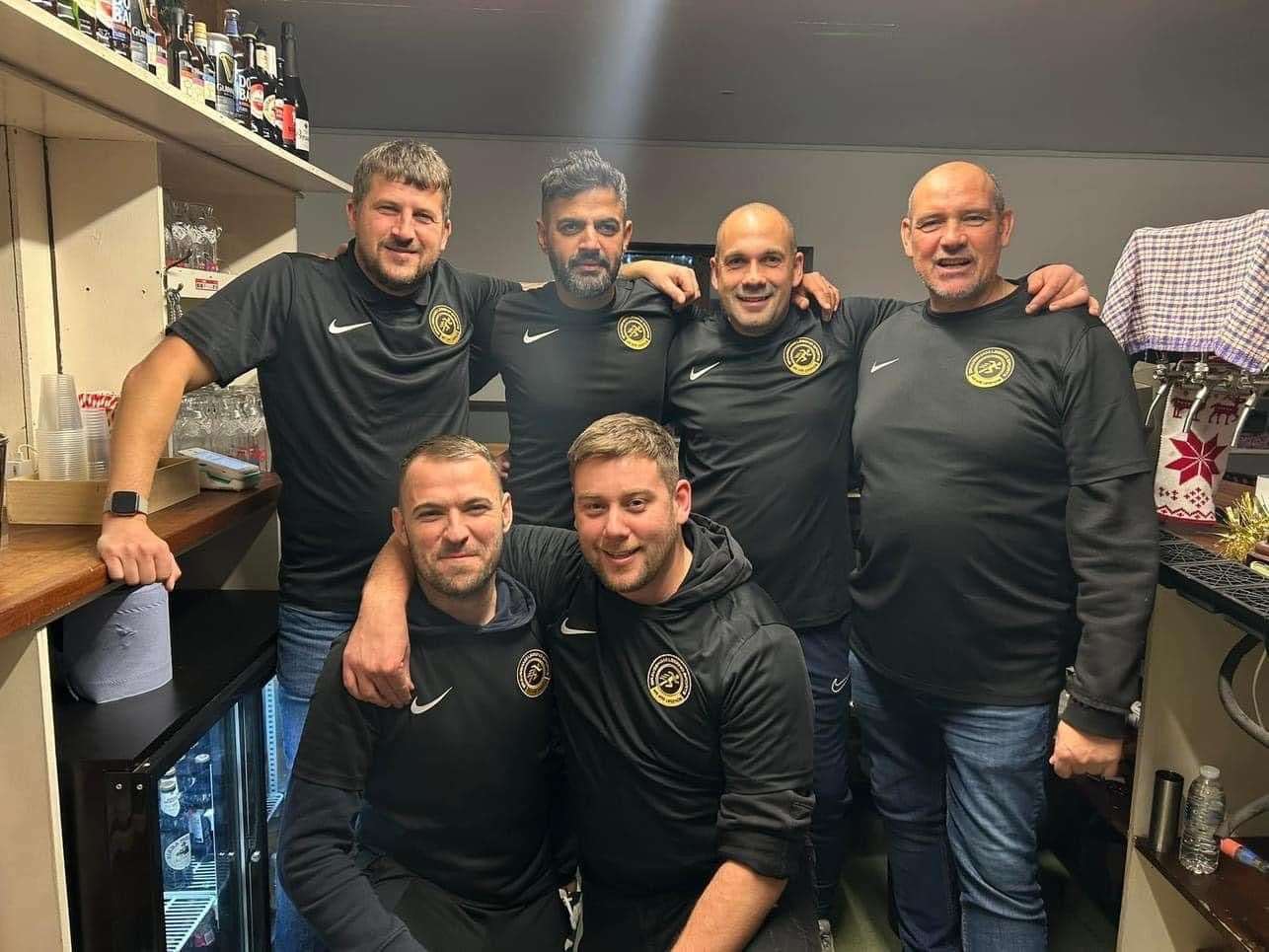 From top left: Directors Adam Bailey, Nick Anota, James Pullen and Simon White. From bottom left: Assistant managers Joe Howard and Callum Davis. Picture: Gravesham Legend Sports