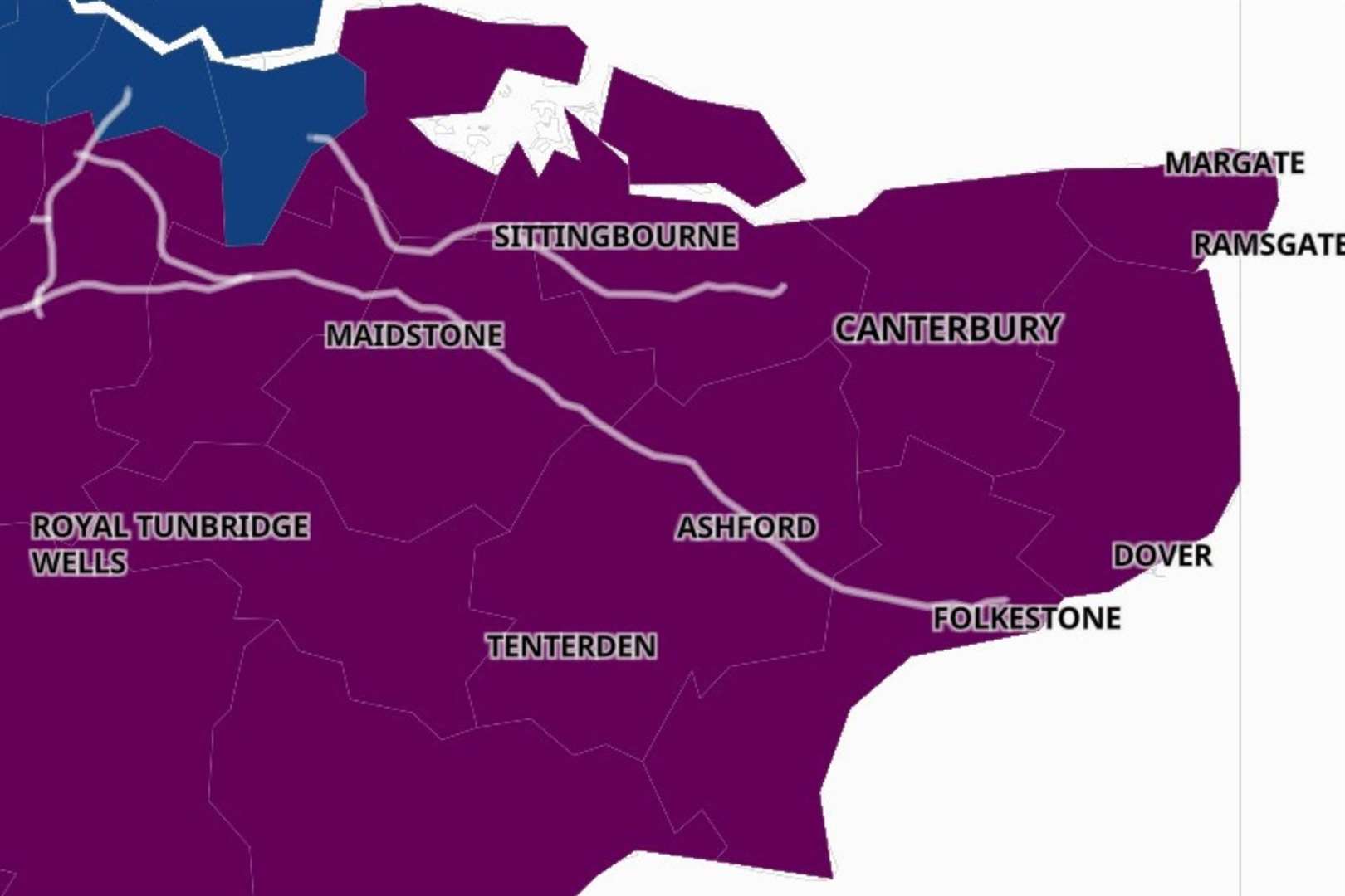 Now almost all of the county has an infection rate between 400-799 per 100,000 people (in purple on map)