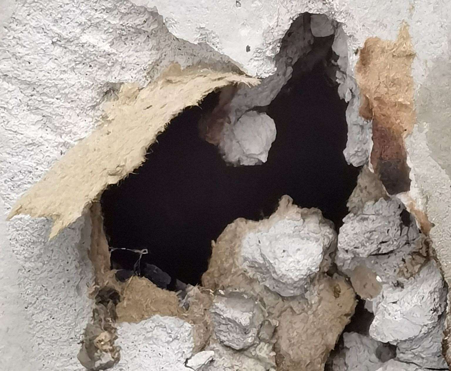 The McFarlane family say repairs have not be carried out to their house meaning they are unable to use the damaged part of the home. Picture: Trish McFarlane