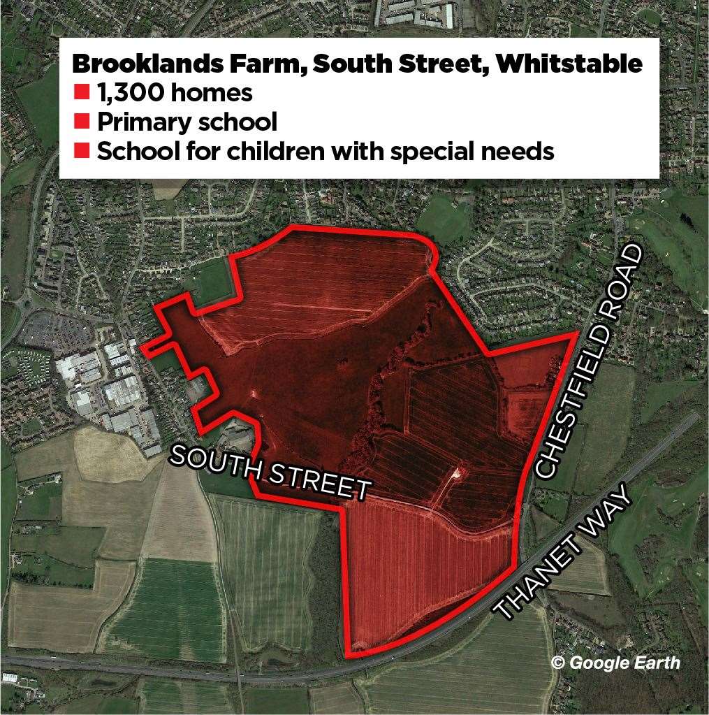 The biggest plot set for housing in Whitstable