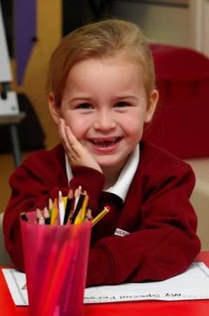 Four-year-old Sophie from West Minster Primary School