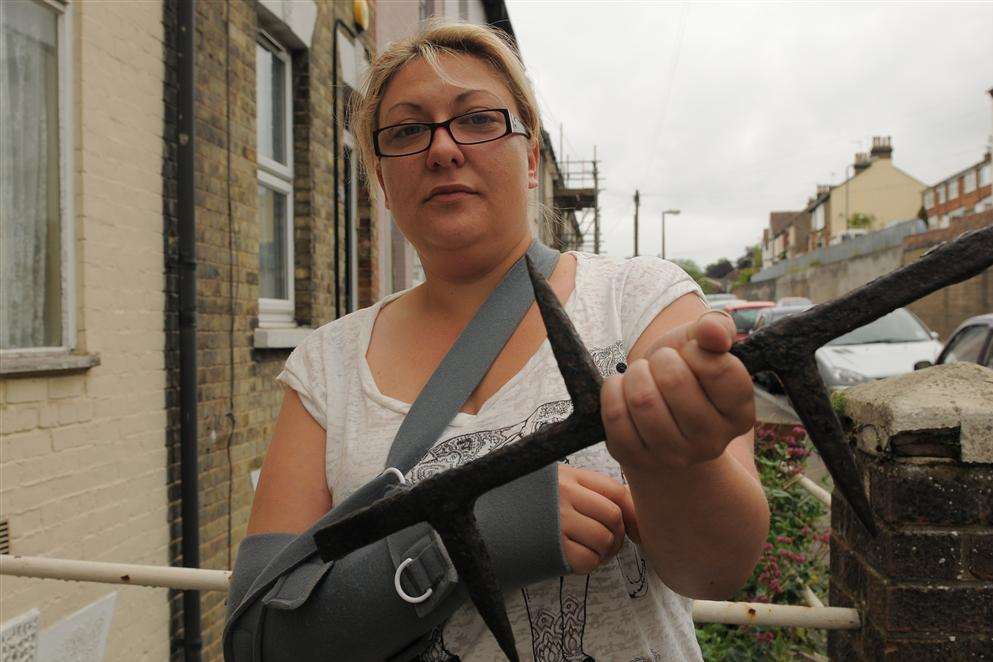 Yvonne Baker who impaled herself on a metal spike