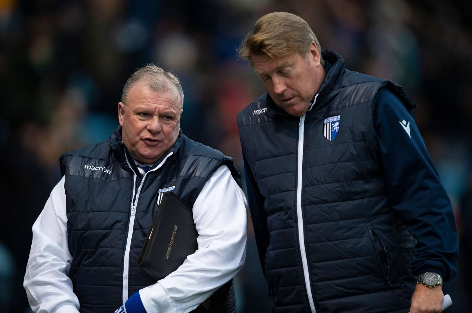 Gillingham manager Steve Evans with assistant Paul Raynor Picture: Ady Kerry