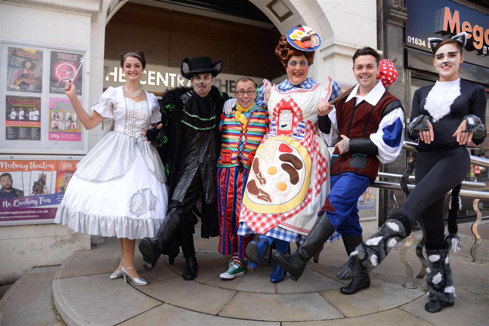 The cast of Dick Whittington at the Central Theatre, Chatham. Picture: Chris Davey. (4031505)
