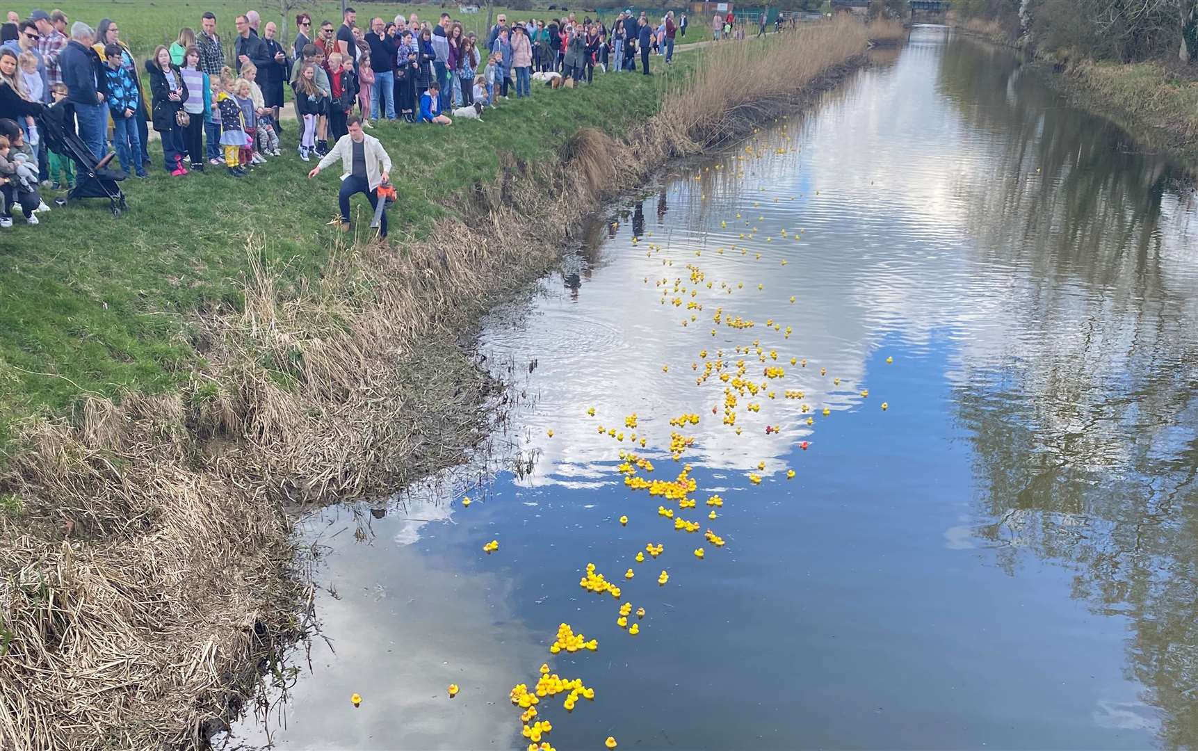 The annual duck race returns to the canal near the Woolpack Inn on Good Friday. Picture: Saltwick Media
