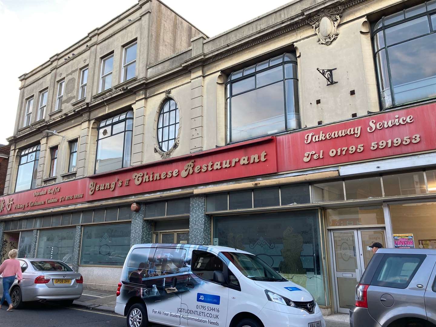 The former Chinese restaurant has long stood empty