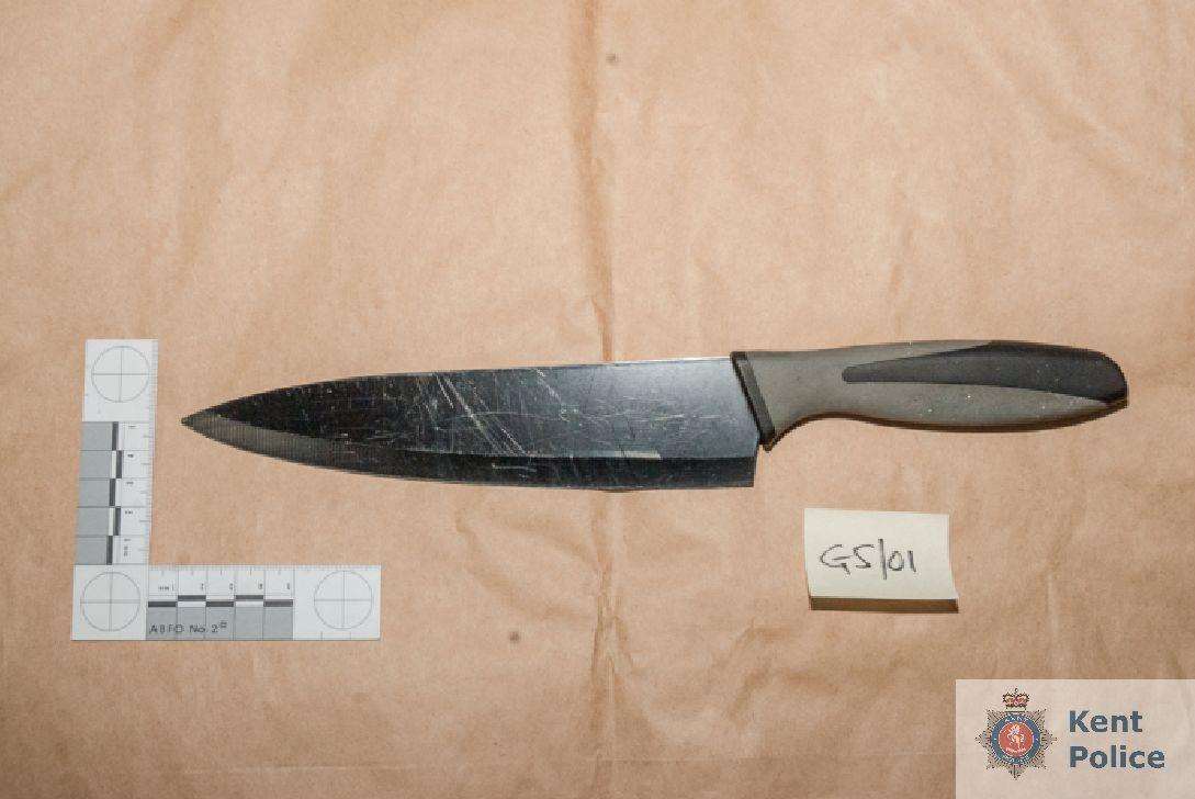 The knife used by Shezakia Daley during the pub incident (2450171)