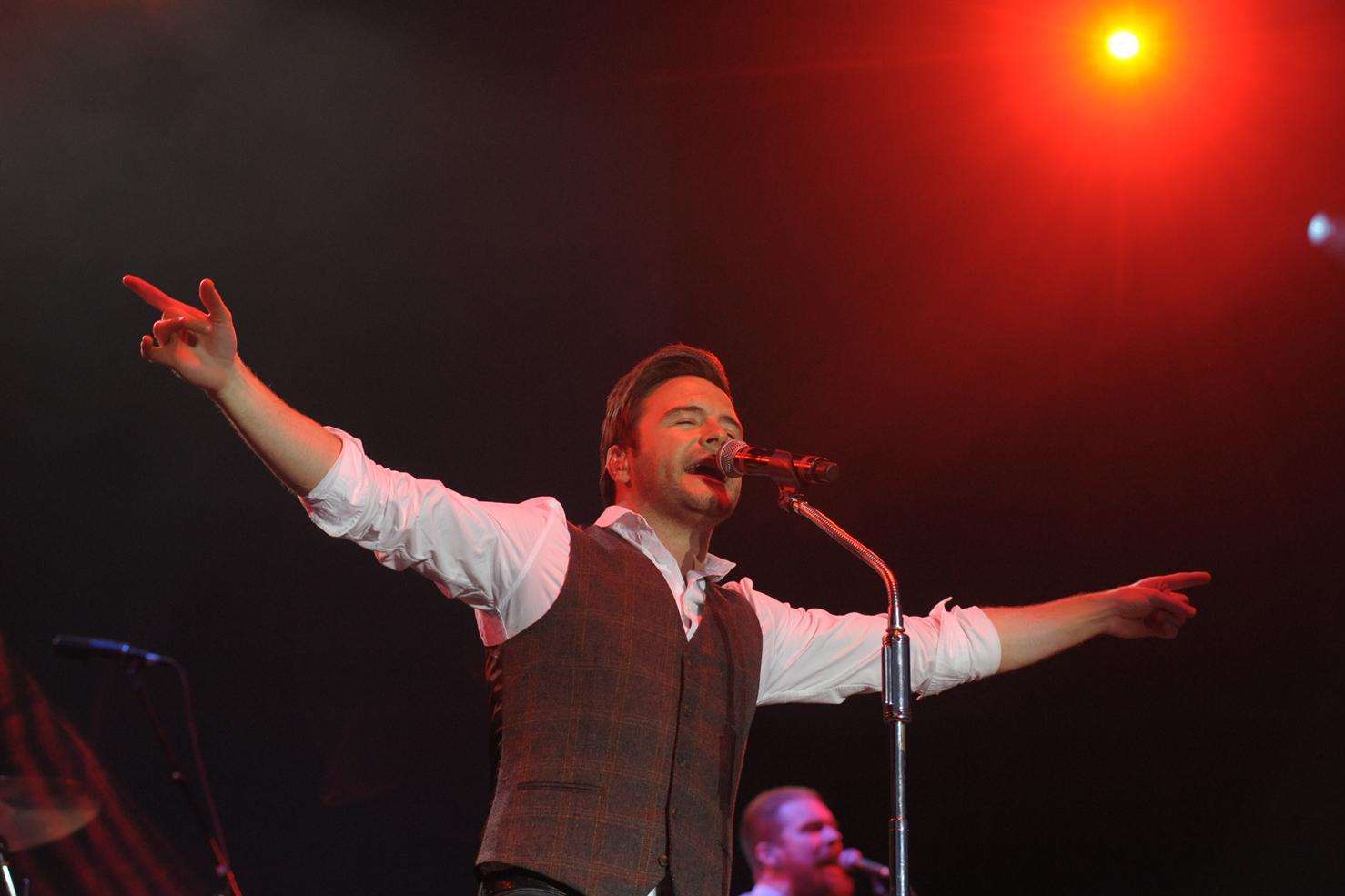 Shane Filan in action at the Castle Concerts
