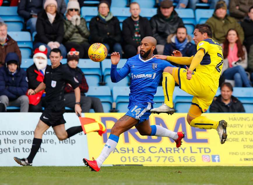 Josh Parker in action against Oxford United Picture: Andy Jones