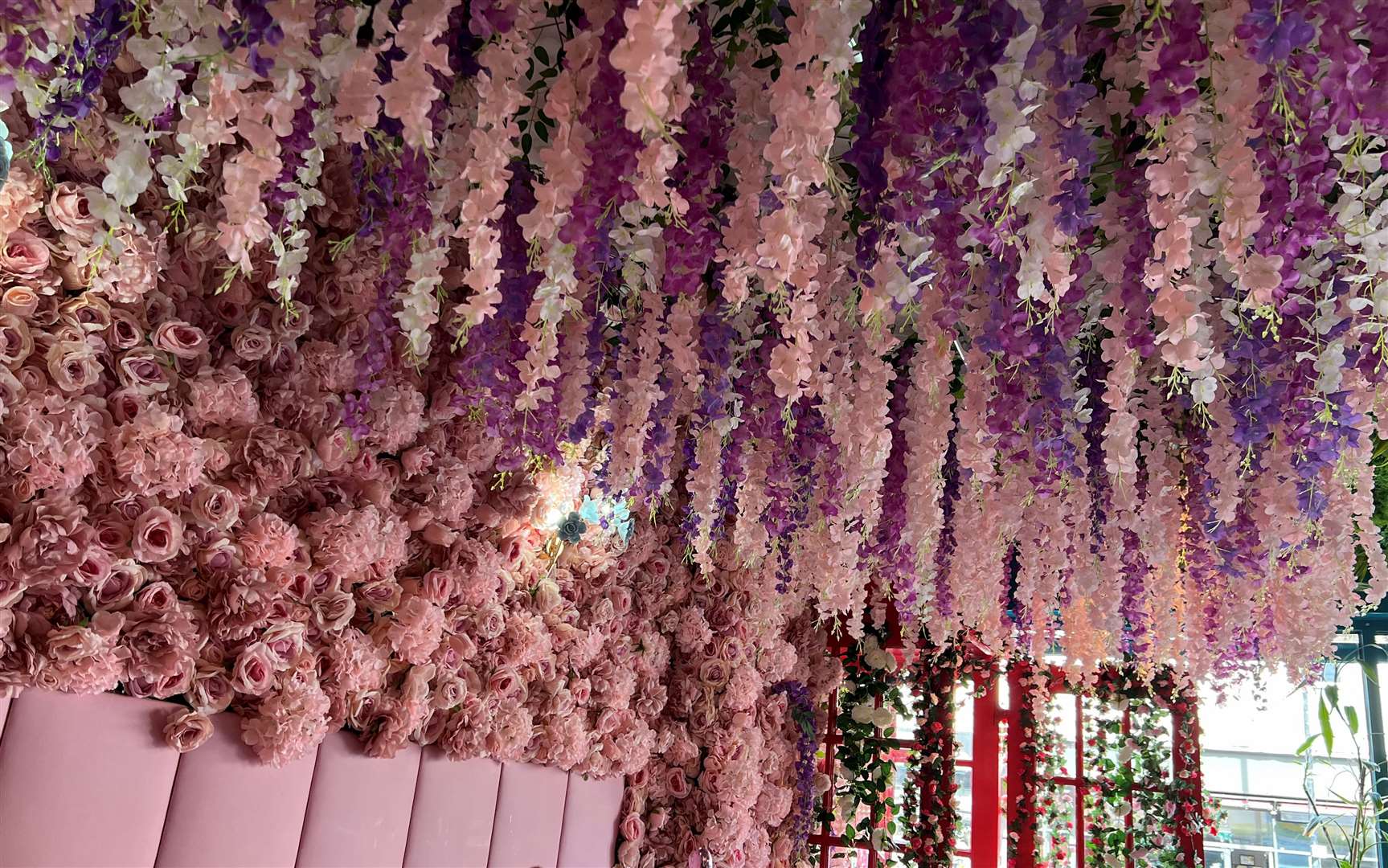 If you like fake wisteria, boy are you in luck