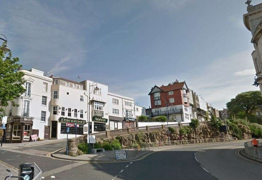 The alleged assault is reported to have happened in the Albion Hill area of Ramsgate. Picture: Google Street View (20612519)
