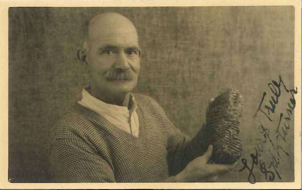 Sidney Turner with another find in 1932. Picture courtesy of Rochester Guildhall Museum