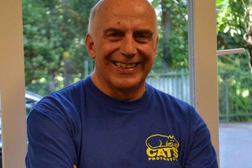 Adrian Ferne, manager of Cats Protection’s Bredhurst Adoption Centre. Picture: Cats Protection