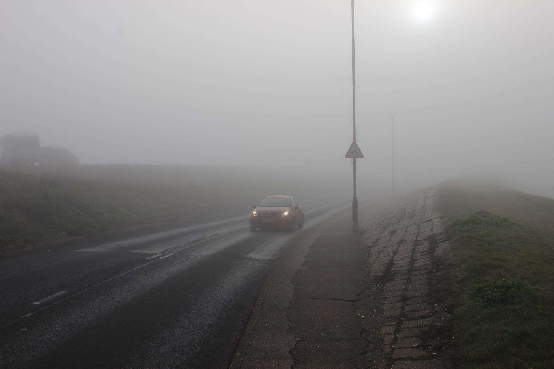 Fog alert: Make sure your lights are on while driving (7392028)