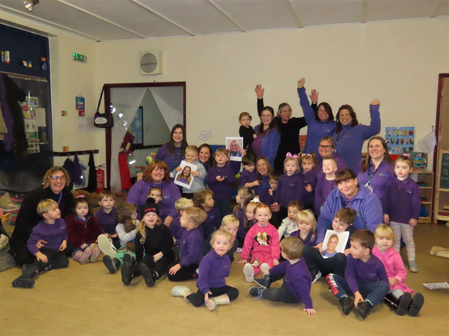 Wiggles Playgroup celebrating its "Outstanding" rating. Picture: Wiggles Playgroup