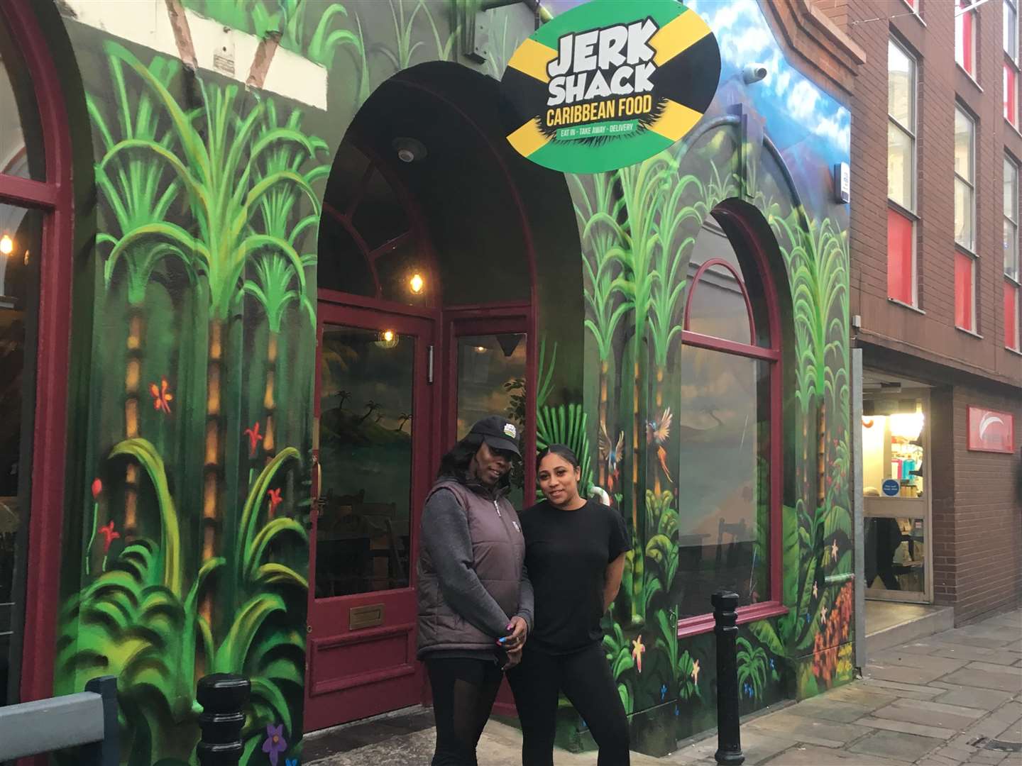 Sandra Campbell, general manager, Danielle Perrin, head chef at Jerk Shack, Maidstone
