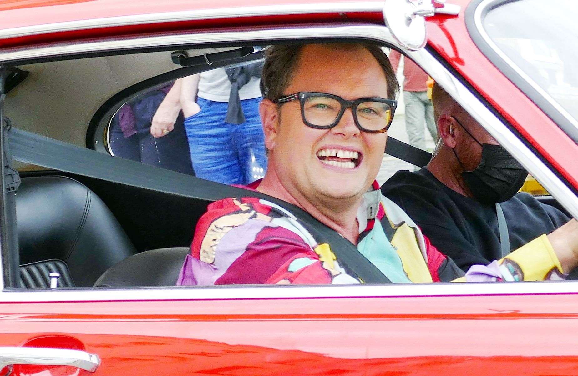 Alan Carr has been spotted in Margate, driving a red Ford Capri. Picture: Frank Leppard Photography