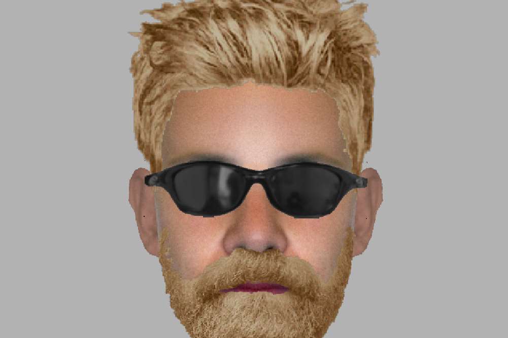 The first man is described as thin and approximately 6ft 2in. Picture: Kent Police.