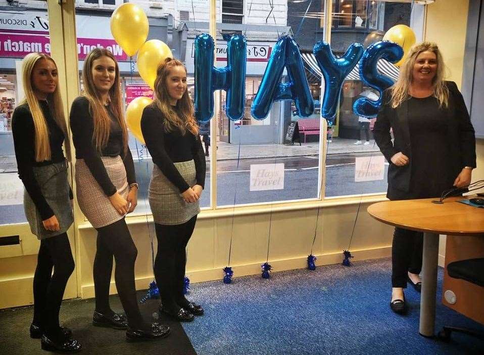 Staff at Hays Travel in Whitstable. Picture: Hays Travel Whitstable