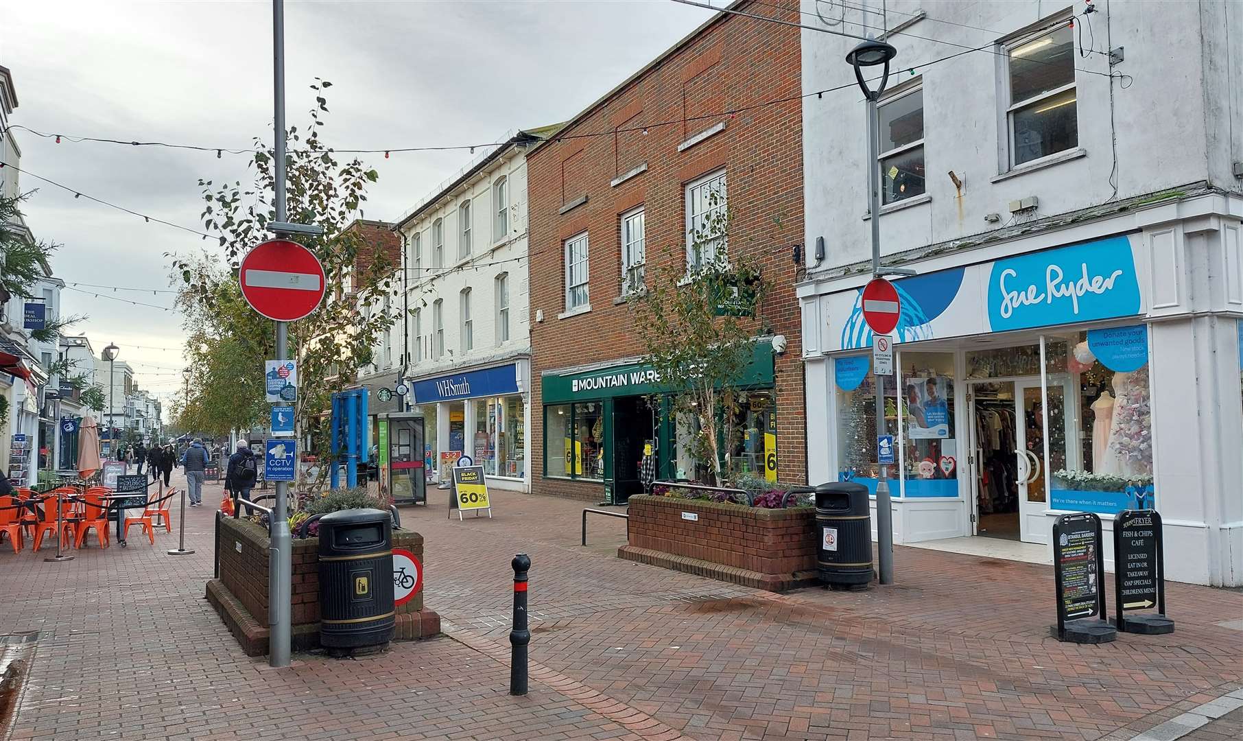 Parts of Deal high street are already permanently pedestrianised