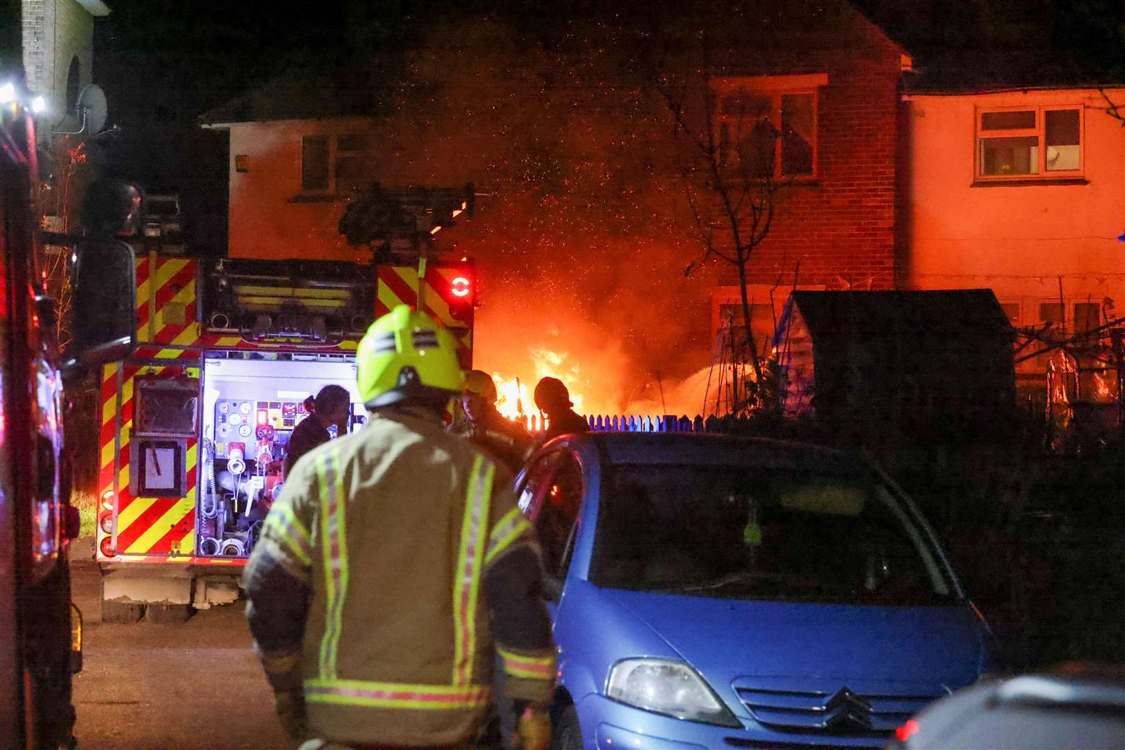 Emergency services were at the scene. Picture: UKNIP