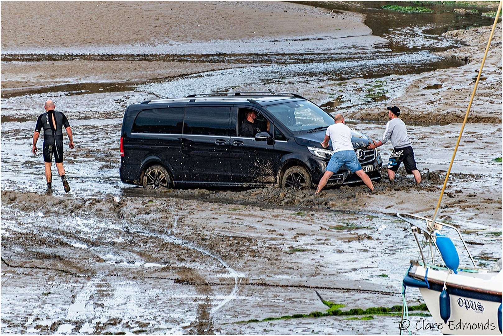 Stuck in the mud! Photo credit: Clare Edmonds