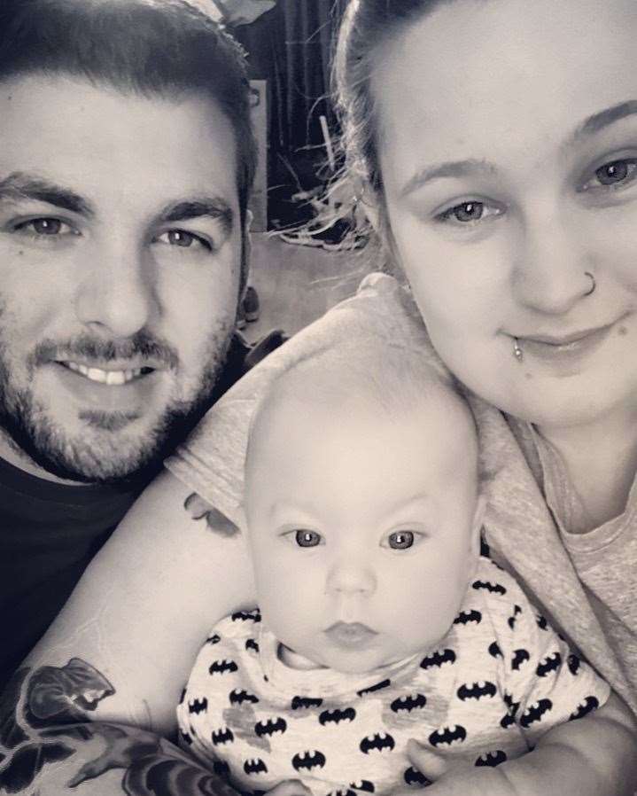 India Gibson, 25, and partner Jamie Hayes, 32, suffered the loss of their son Toby in August 2018 (8002153)