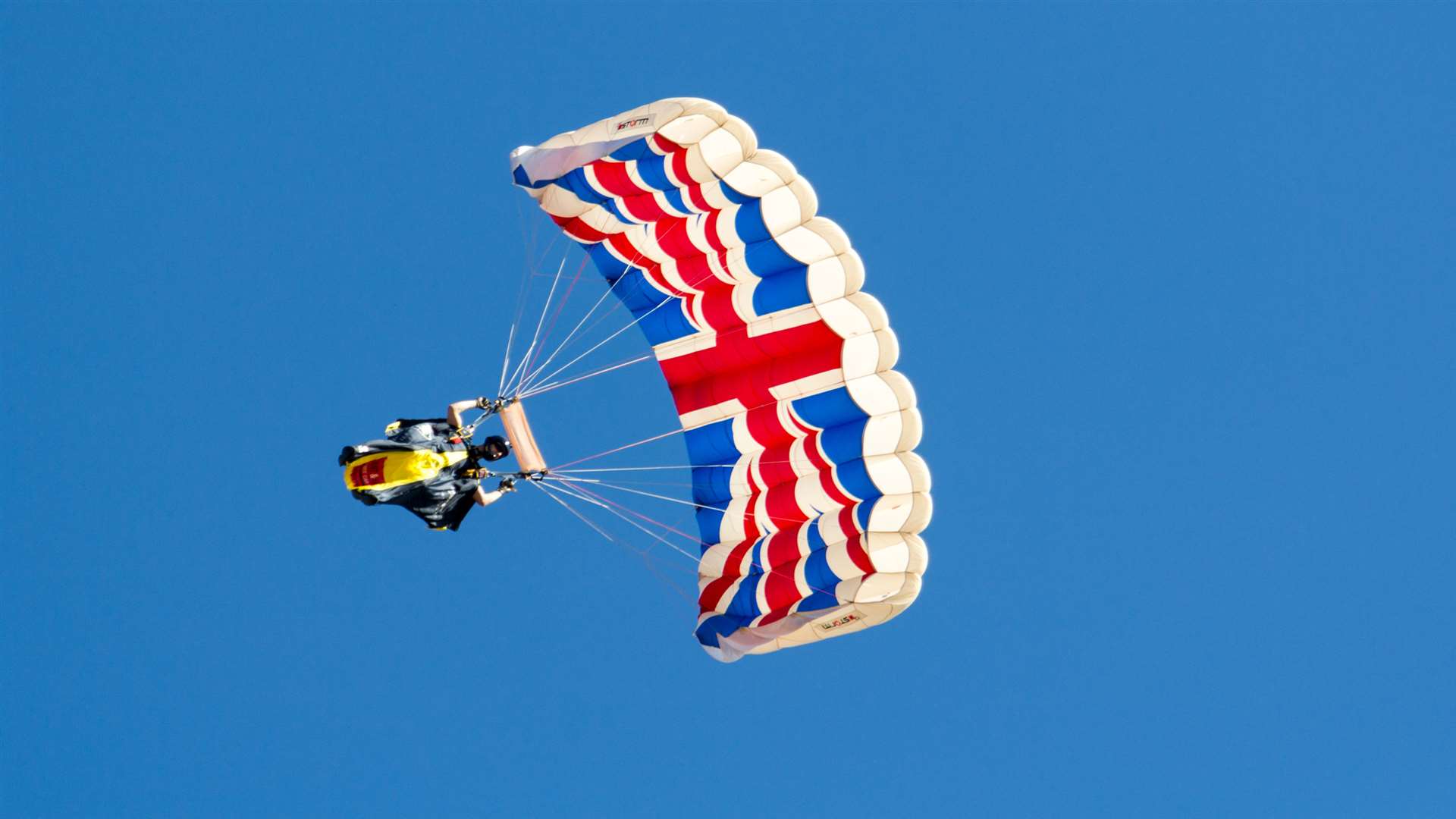 The Tigers Freefall Parachute Display Team in action