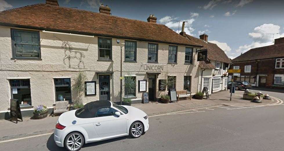The Unicorn pub in High Street, Marden. Picture: Google
