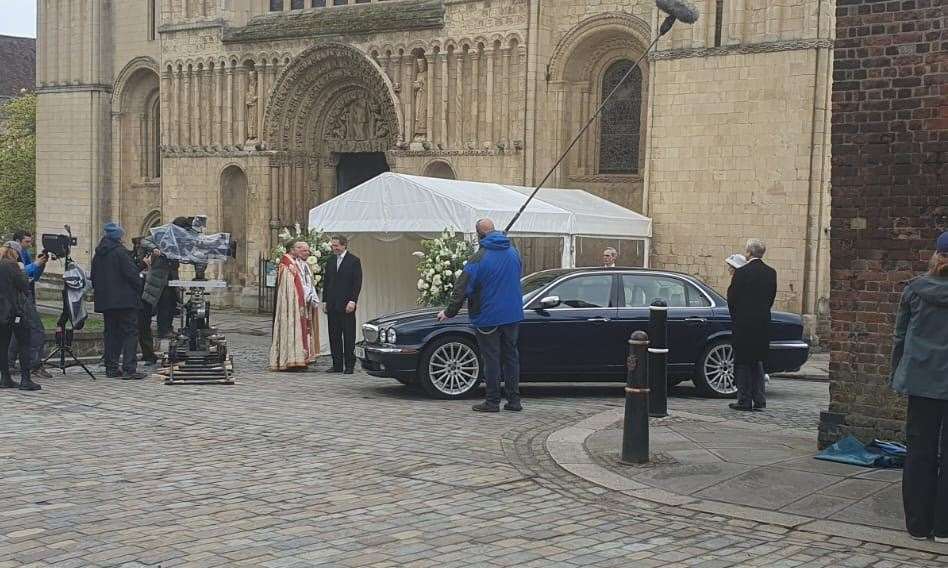 The Crown filming in Rochester