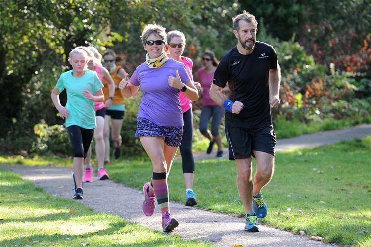 Ross Noble took part in the parkrun alongside another 152 keen runners and walkers. Picture: Mecha Morton