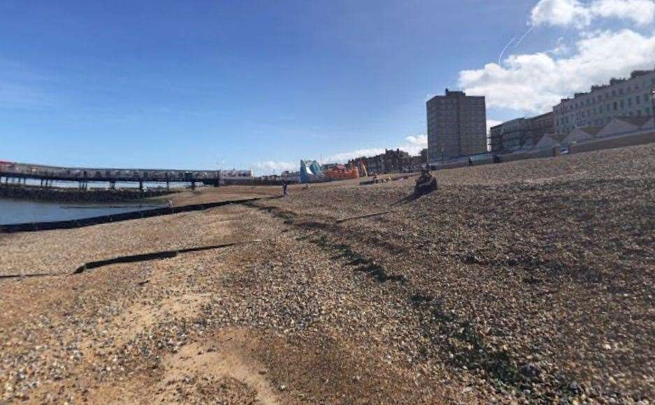 Herne Bay Central issued no bathing warning. Picture: Google Street View
